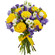 bouquet of yellow roses and irises. Romania