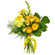 Yellow bouquet of roses and chrysanthemum. Romania